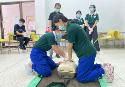 โครงการอบรมช่วยชีวิตขั้นพื้นฐาน (CPR) และการปฐมพยาบาล ปีการศึกษา 2564 